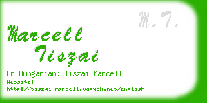 marcell tiszai business card